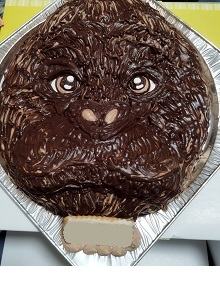 メッセージ入れ可能ゴリラの立体ケーキ5号サイズ ・ 高さ約15cm ・ およそ4名様分ケーキ 動物 ケーキ かわいい ケーキ 立体ケーキ お祝い ケーキ プレート ケーキ ろうそく ケーキ 飾り クリスマス 愛媛県 松山市 きぐるみ立体ケーキ みどりの恐竜誕生日