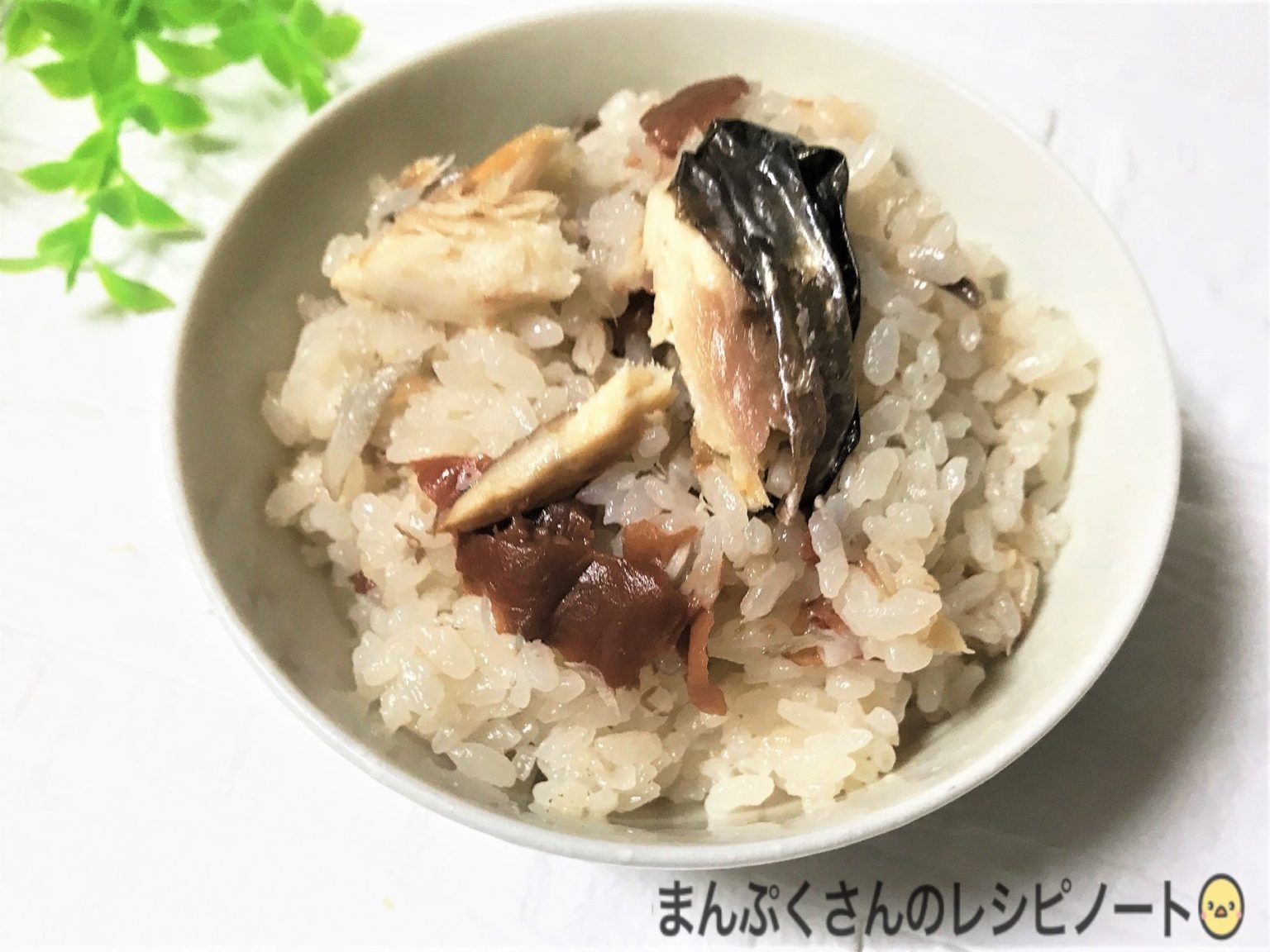 さばの塩焼でバター醤油めし