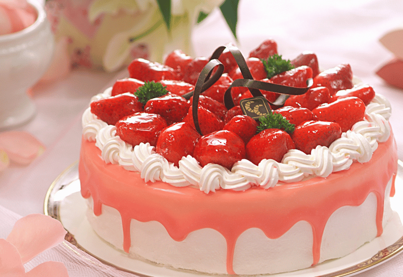 ケーキいちご並べ方