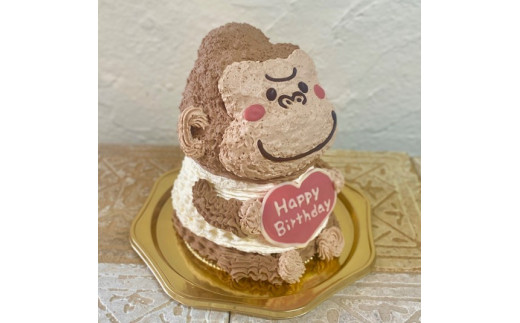 父の日にもぴったりな、ゴリラの立体ケーキ！美味しそうなビールジョッキを持っています。🍺🍺立体ケーキtipitinatscakesティピティーナッツケイクス父の日プレゼント父の日ケーキセンイルケーキ ドンムルケーキゴリラビール大好き父の日動物ケーキ