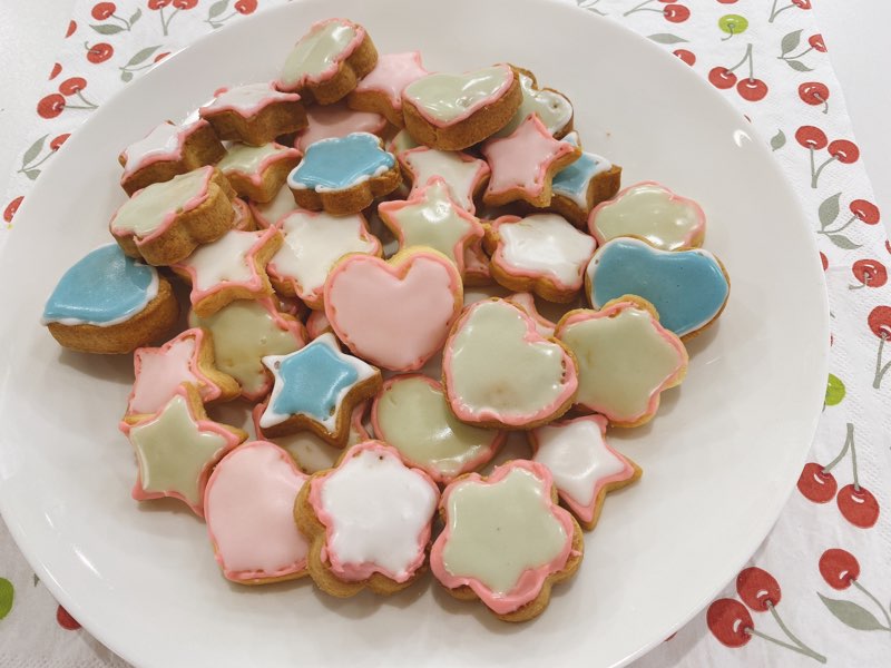 普通の砂糖でアイシング