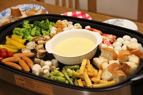 ホットプレート♪いつまでもあつあつとろとろチーズフォンデュCloud nine