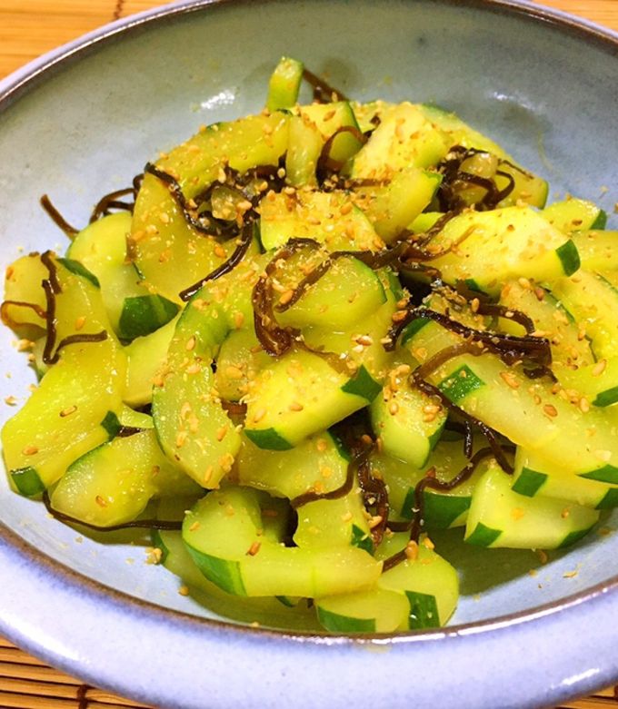 やみつき♡きゅうりの洋風だしナムル作り置きお弁当