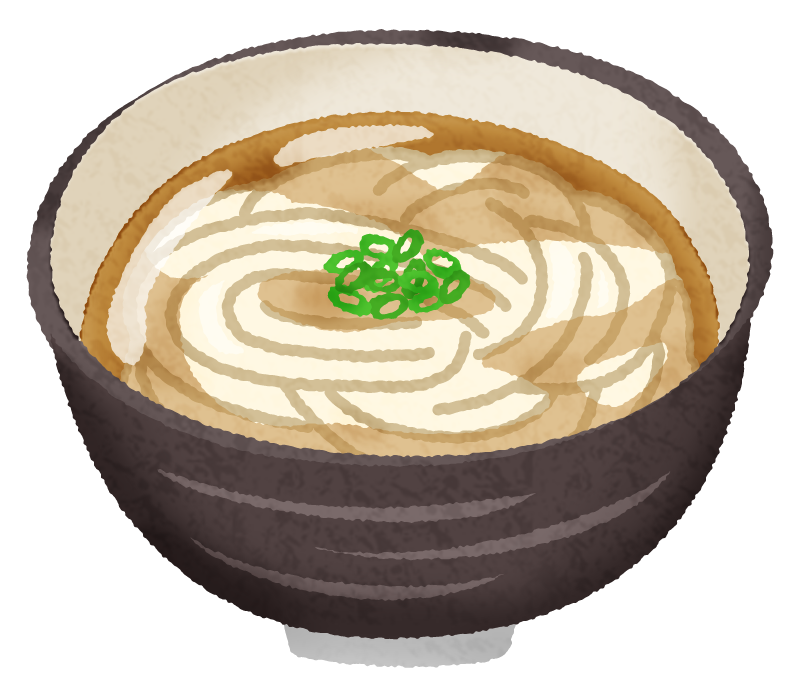 かわいい うどんイラスト・フリー素材なら「シンテリ」