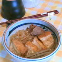 卵につけて召し上がれ♪しらたきと厚揚げのすき焼き風