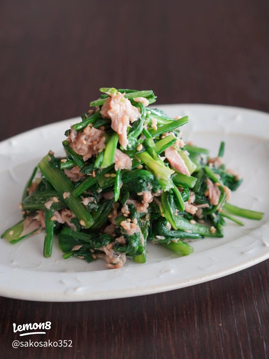 菊と春菊のおひたしゆず風味