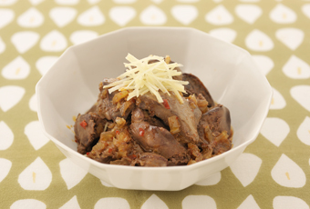 鶏レバーの甘辛煮 しぐれ煮 のレシピ 作り方：白ごはん.com