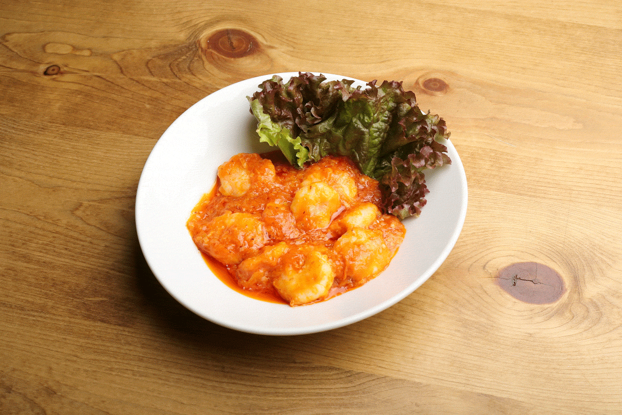 こだわり手作り！エビのチリソース炒め 干焼蝦仁