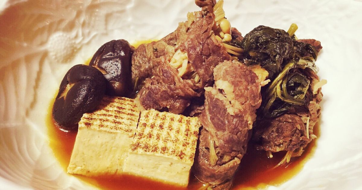 牛肉のすき焼き風