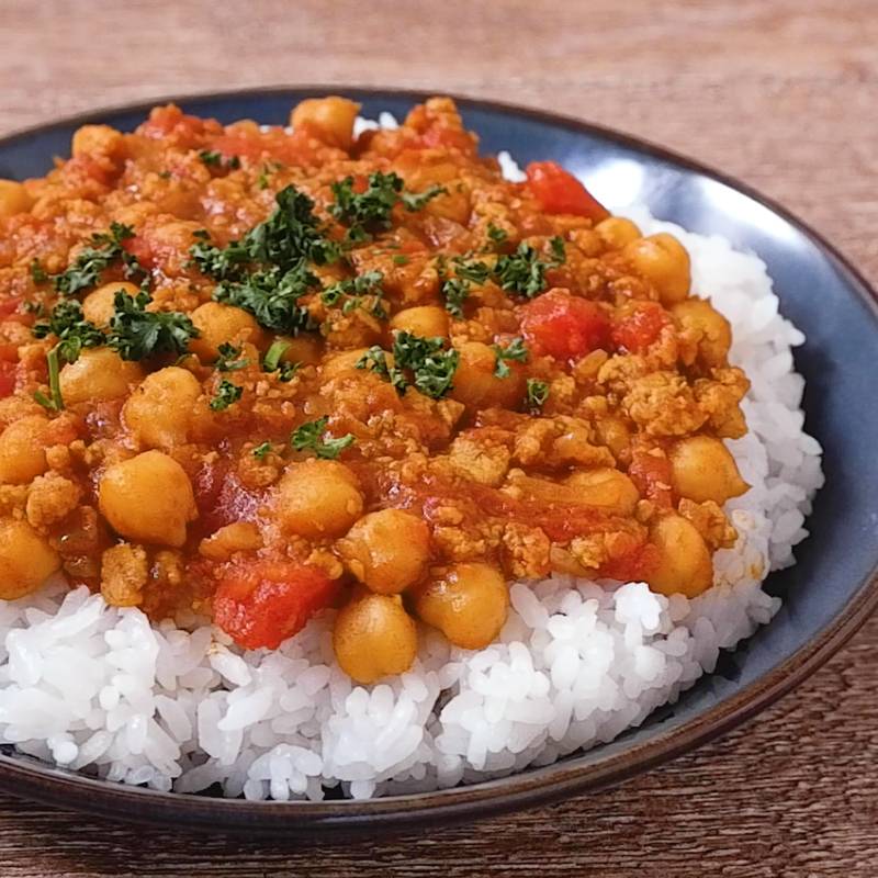 赤レンズ豆と長芋のカレーサラダビオクラ ヴィーガンレシピサイト