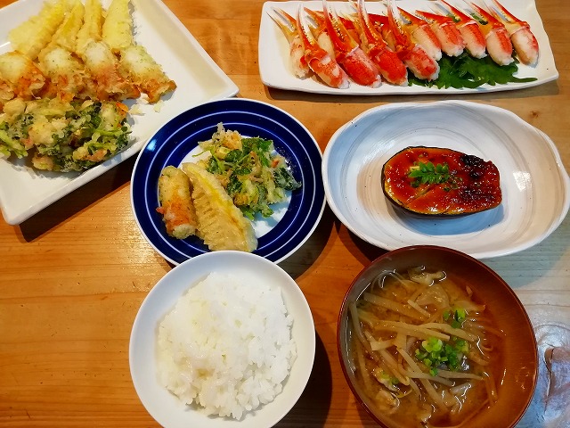 やりいかと舞茸の天ぷらと献立: Tomyのごはん