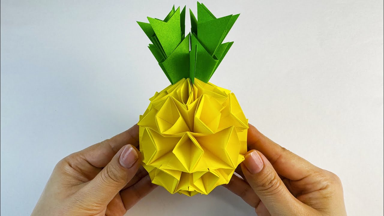 ハニカムペーパーで作る！パイナップルのガーランドの作り方Happy Birthday Project ハピバ