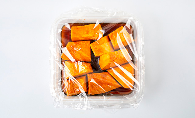 かぼちゃとちくわの甘辛焼きのレシピ 甘辛い味付けでごはんが進む