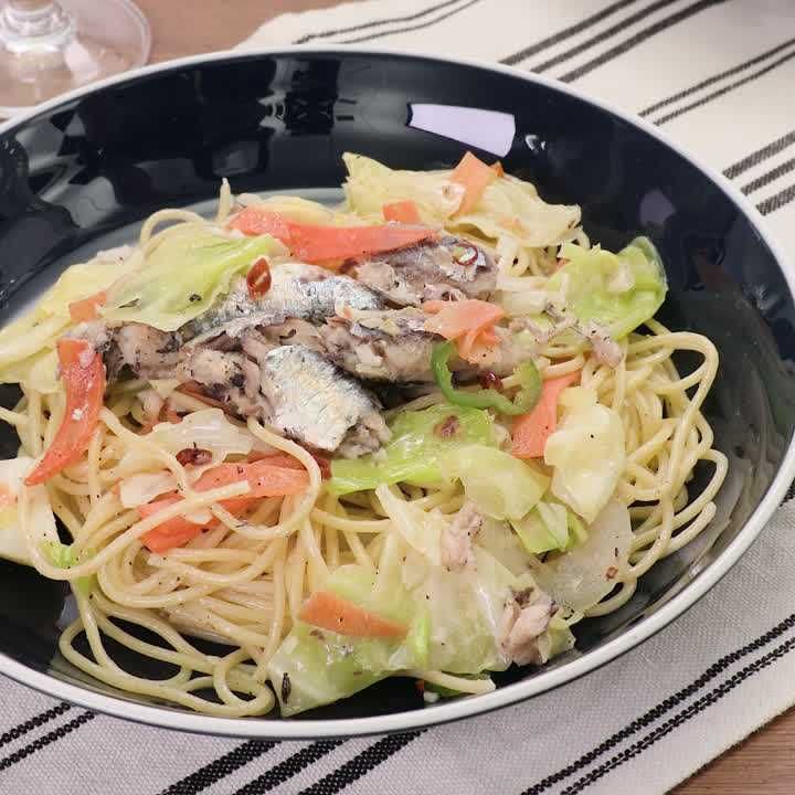 オイルサーディンガーリック炒め 簡単・大量作り置きズボラ飯フライパン調理あまきズム