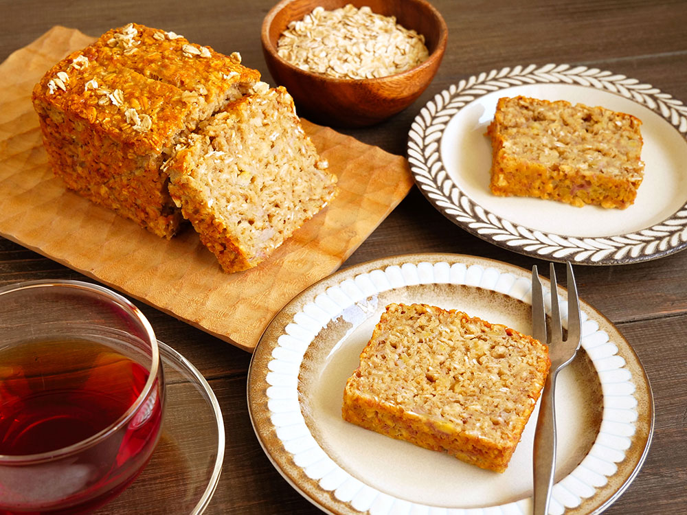 簡単オートミールバナナケーキの作り方