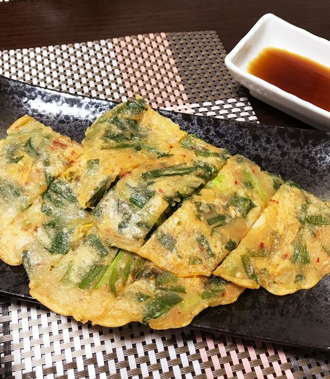 ニラなし・キムチチヂミのレシピ