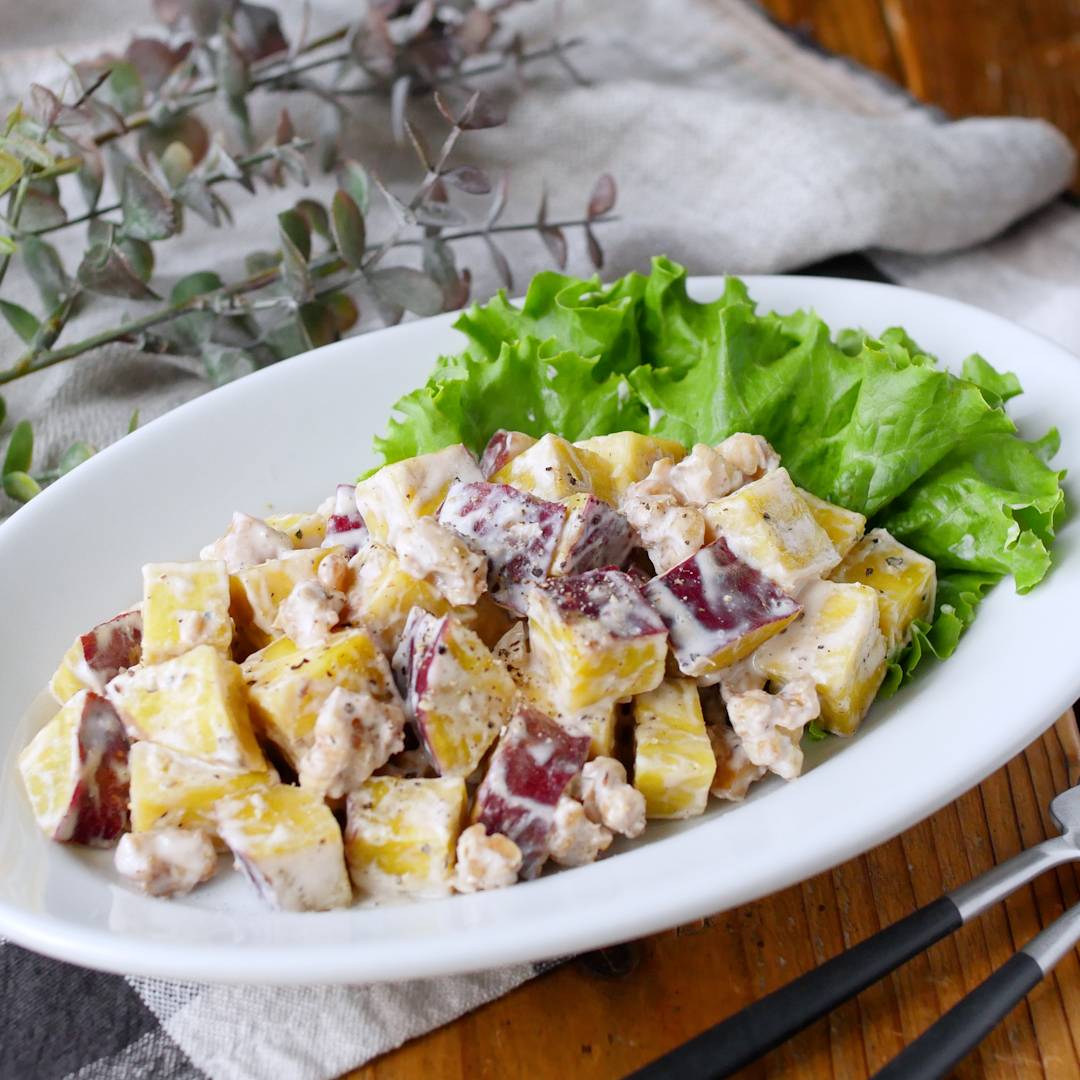 女子高生が好きな さつまいもとナッツのハニーマスタードサラダ: 井上かなえオフィシャルブログ 「母ちゃんちの晩御飯とどたばた日記」 Poweredby ライブドアブログ