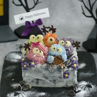 ２重リボンケーキ 紫–オーダーケーキの通販・専⾨店 ⼤阪堀江のルナコーボーLunaKOBO