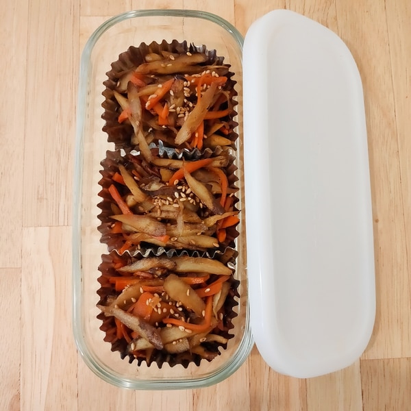 時短！にんじんとしめじの冷凍きんぴらレシピ