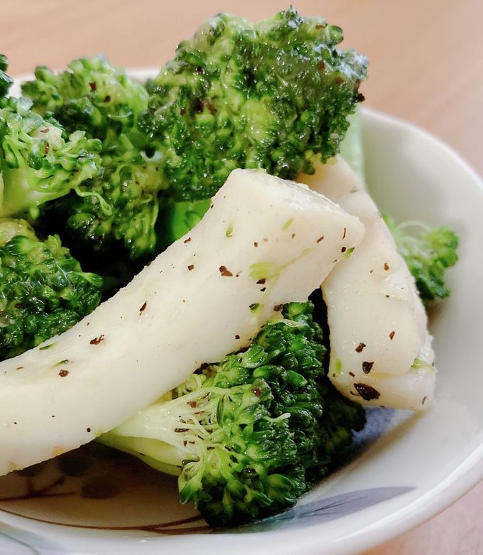 イカとブロッコリーのオイスター炒め