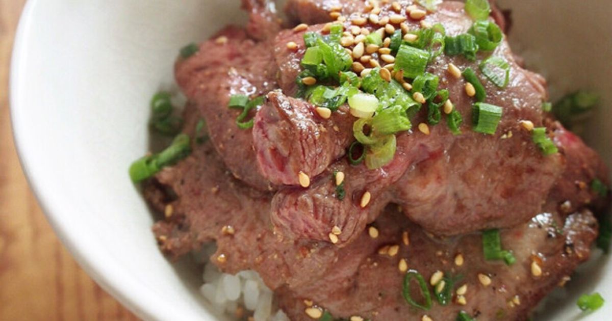 迷ったらこれ!仙台風牛タン丼♪のレシピエバラ食品