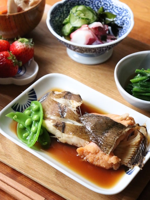 カレイの煮付け・献立。miyukiのスマイルキッチン