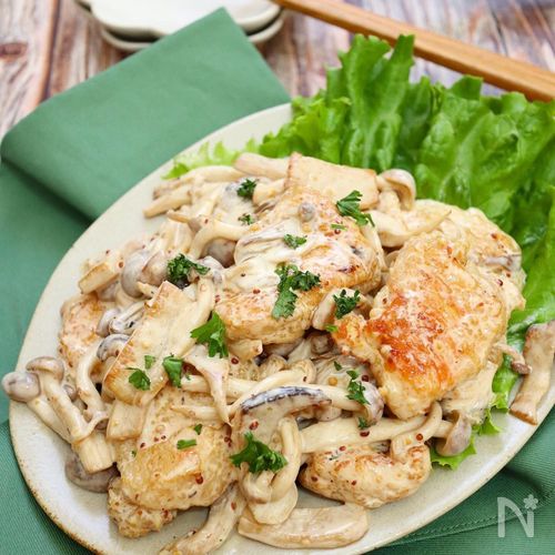 鶏肉と舞茸のマヨネーズ炒め♡ レシピ・作り方 by THANK YOU GOOD BYE♬ - 楽天レシピ