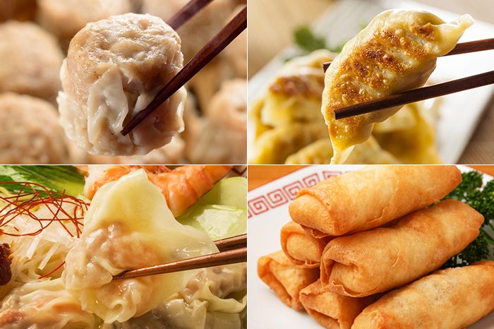 ワンタンの皮で餃子！パリパリひとくち餃子のレシピ