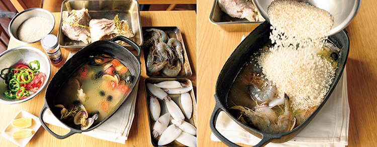 キャンプで皆の胃袋とハートを掴め！ダッチオーブン簡単絶品パエリア - あおぞら食堂 星降る定食