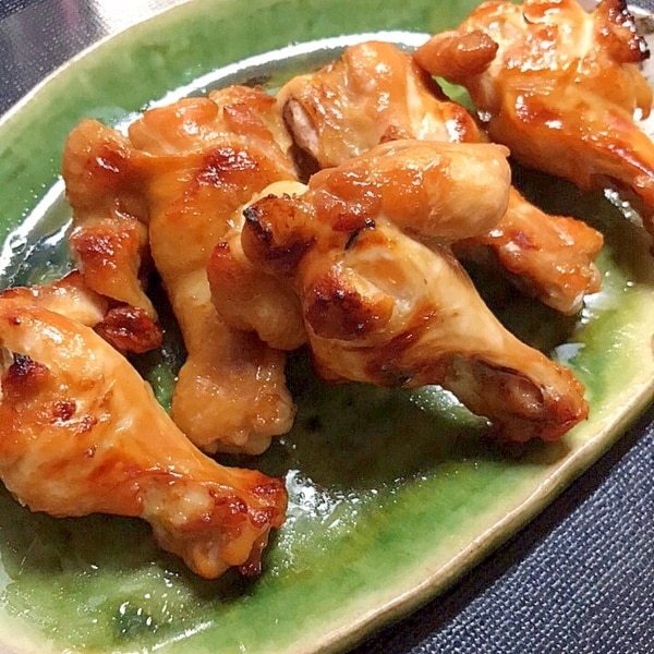 純米酢で手羽元開きのさっぱり照り焼き