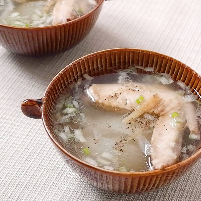 健康鶏手羽元のスープレシピ
