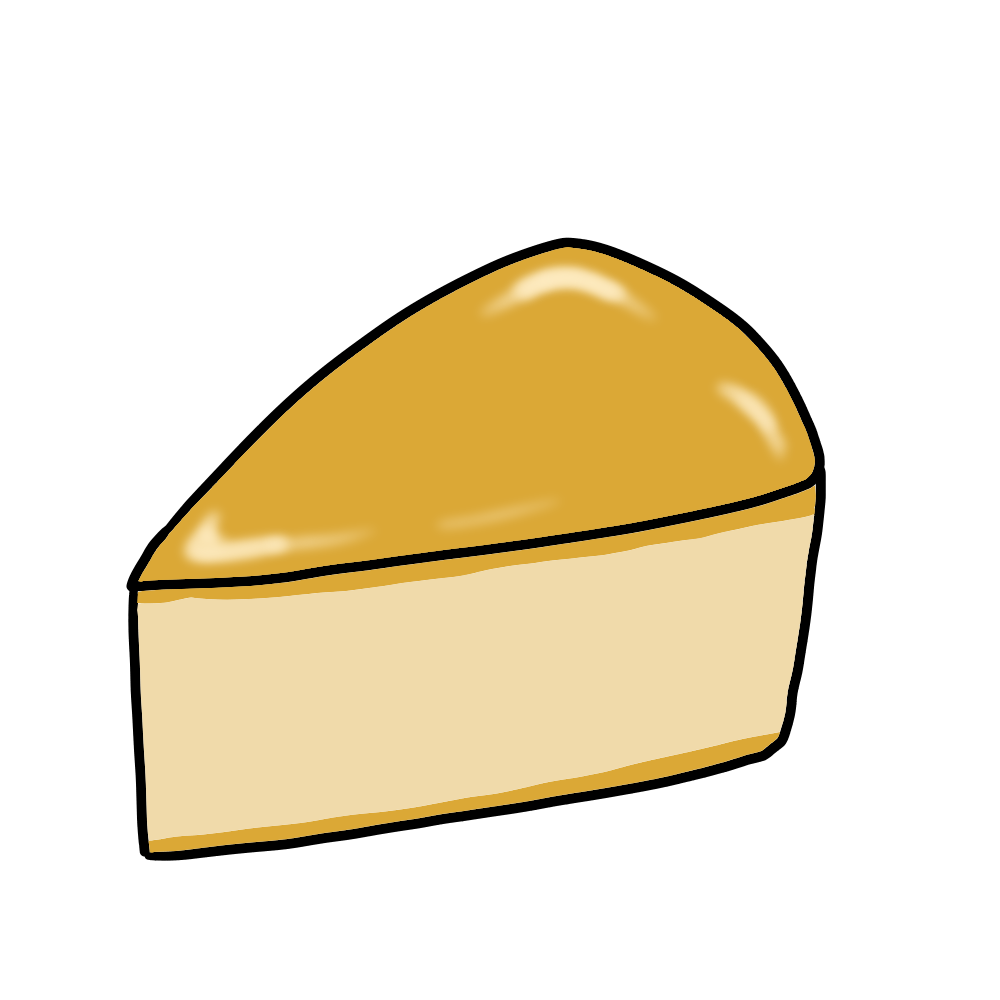 ホールのベイクドチーズケーキのイラスト素材80645434- PIXTA