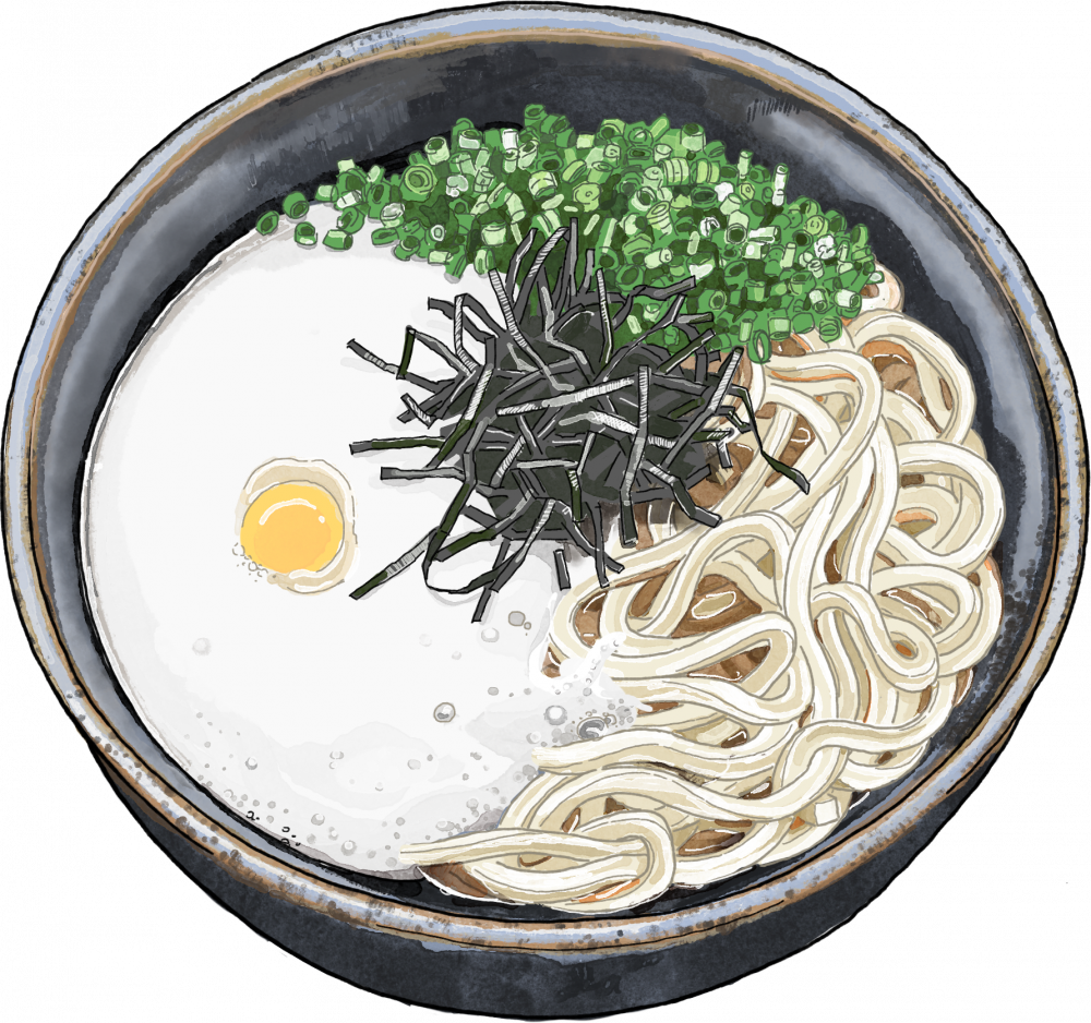 温かい 山かけうどんクラシル