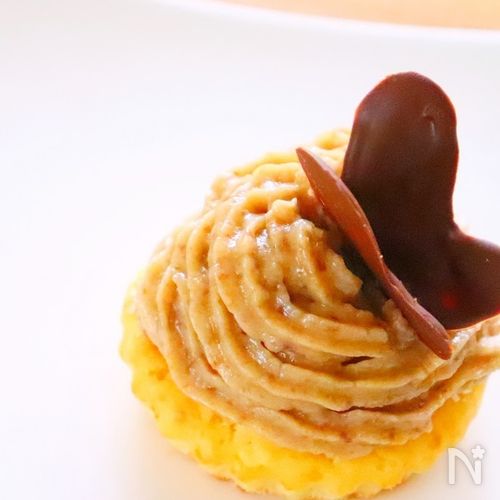 甘栗で作れる♡ モンブラン