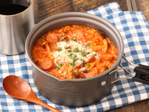 チキンとナスのトマトリゾット