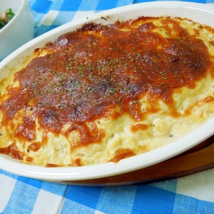 ほうれん草とベーコンの豆腐グラタンの簡単レシピ