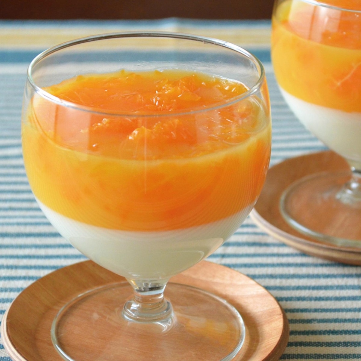 牛乳みかんゼリ
