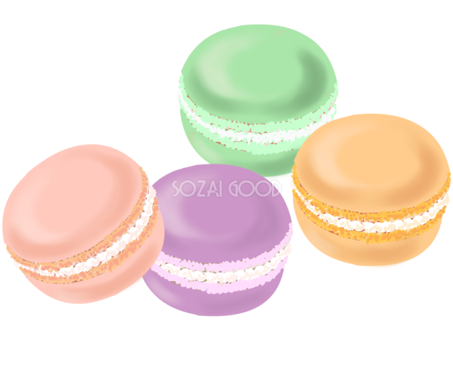 マカロンイラスト無料イラスト・フリー素材なら「イラストAC」