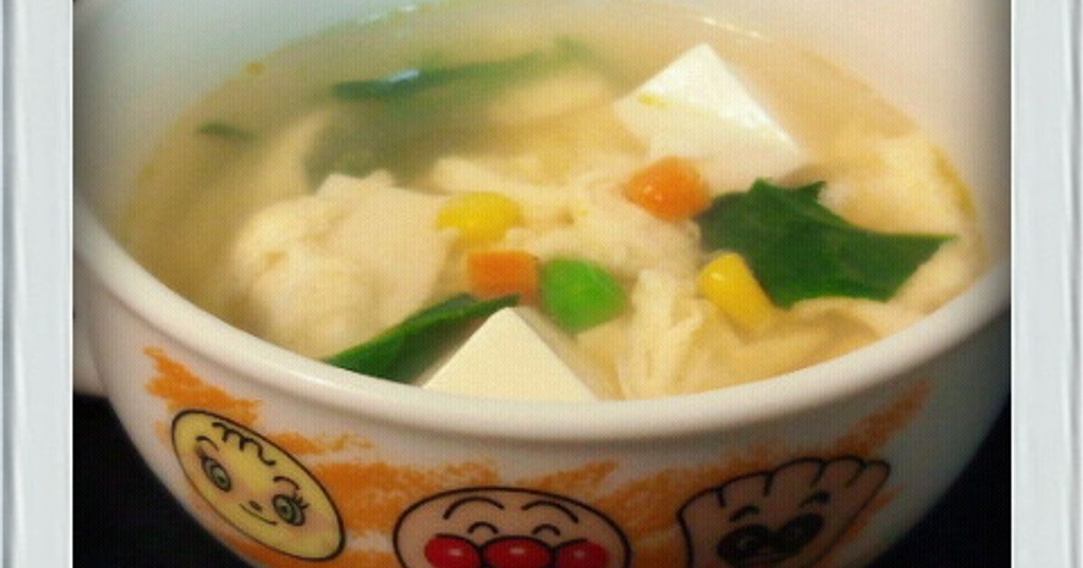 ほうれん草とモヤシのかきたまスープ