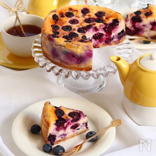 ブルーベリー＆クランブルチーズケーキのレシピ - ひだまり Cooking