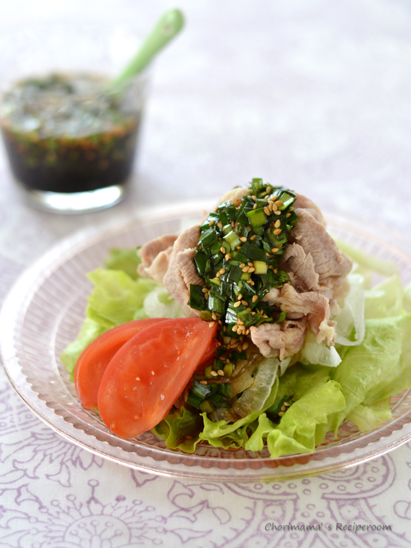 夏バテ防止に！豚しゃぶのニラだれ レシピ・作り方 by もちもちママ - 楽天レシピ