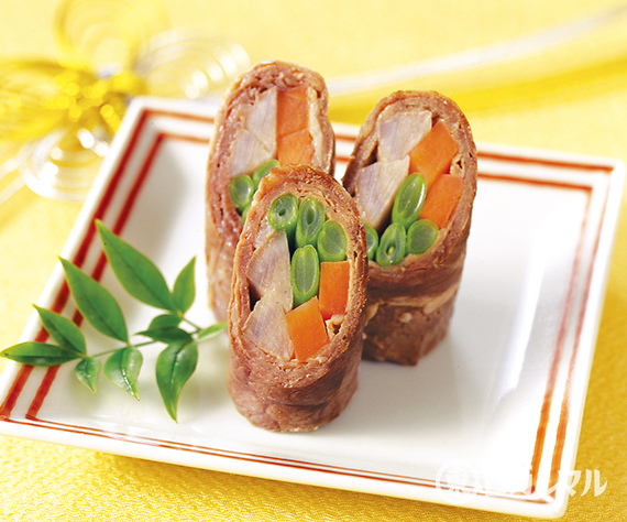 牛肉の洋風八幡巻きOlive Oil Life オリーブオイルライフ