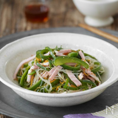 パパッと副菜♪ ピーマンのごまポン酢あえ