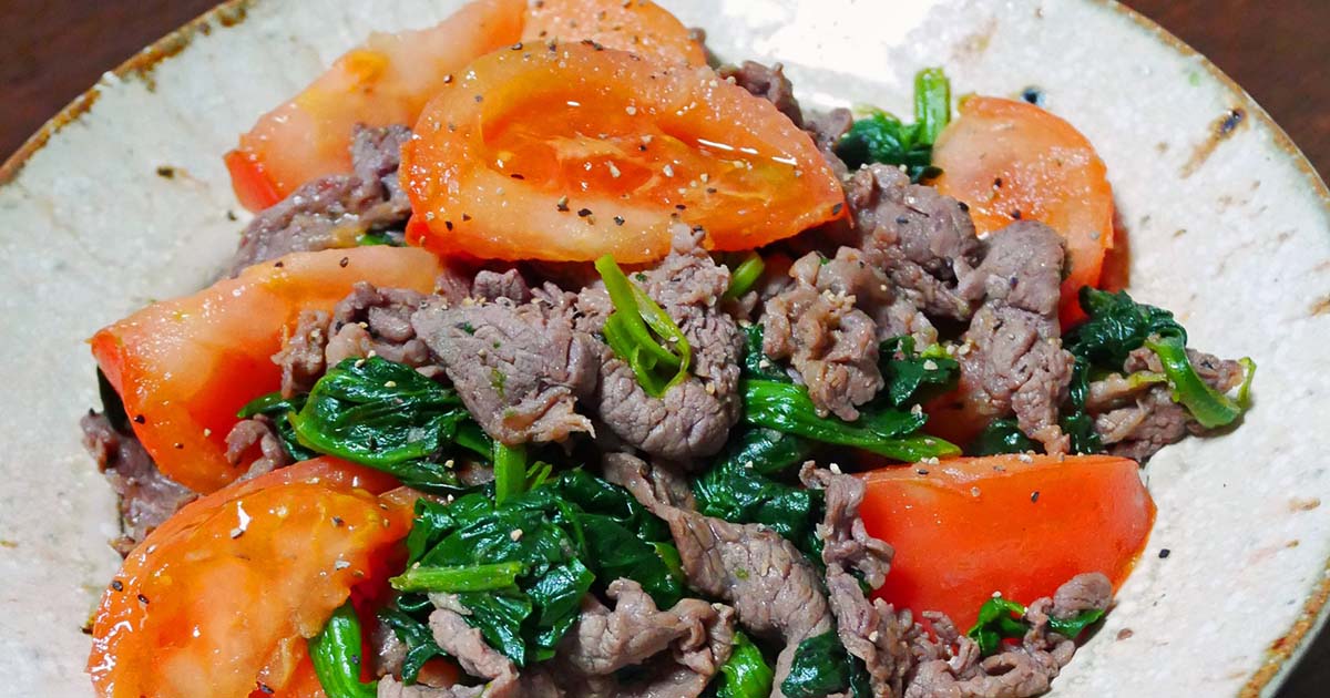 トマトと牛肉のオイスターソース炒め レシピ 塩田 ノアさん みんなのきょうの料理