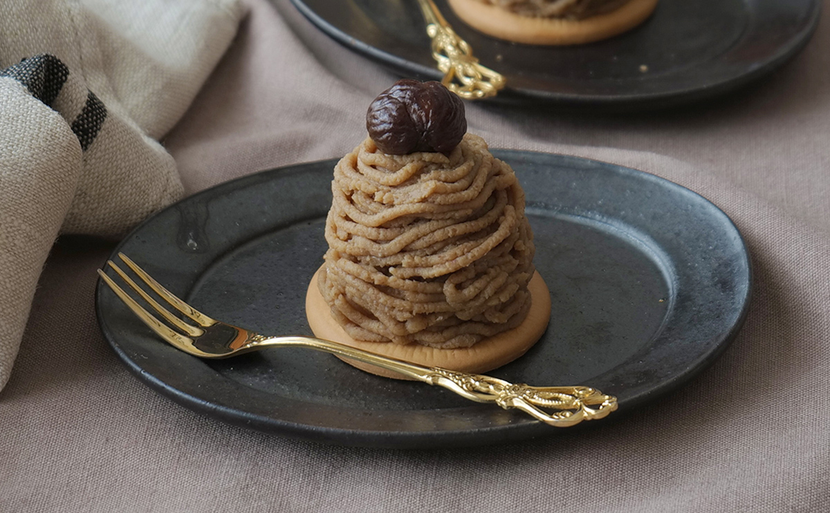 甘栗使用で簡単！低カロリーモンブラン