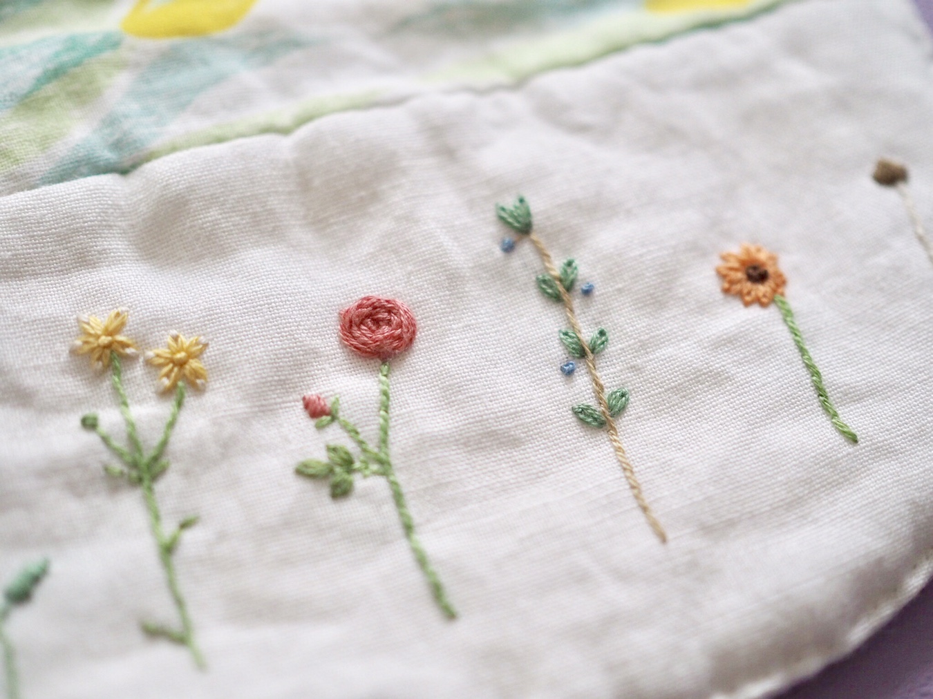 コースレッスン 刺し子で作る、世界に一つのベビースタイ講座刺繍