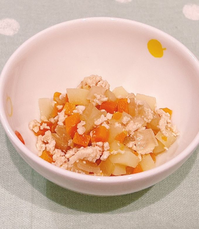 離乳食☆豚ひき肉で肉じゃが レシピ・作り方 by みゅうしろ - 楽天レシピ