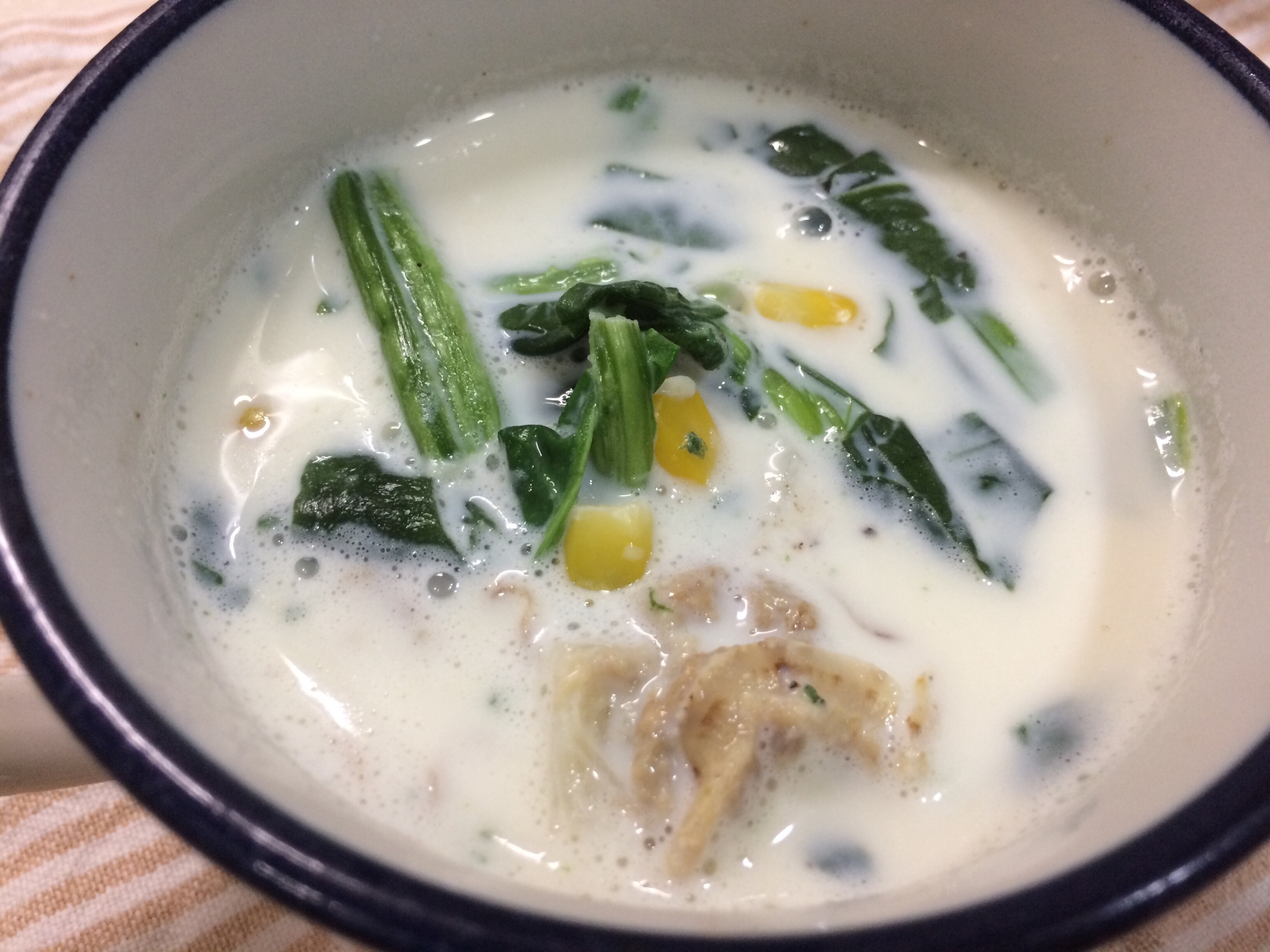 簡単☆ほうれん草とツナとコーンのマヨネーズ和え