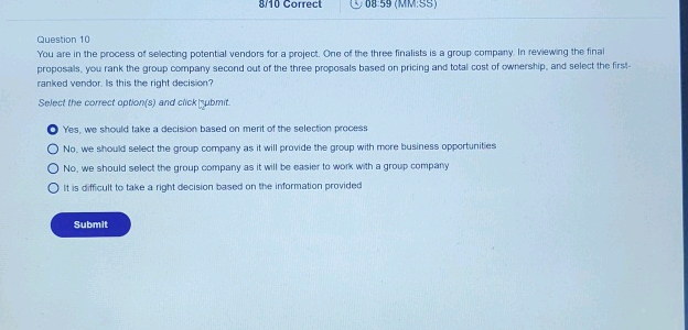 Group self-selection module