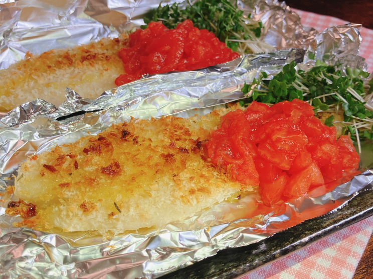 あじの香草パン粉ソテ